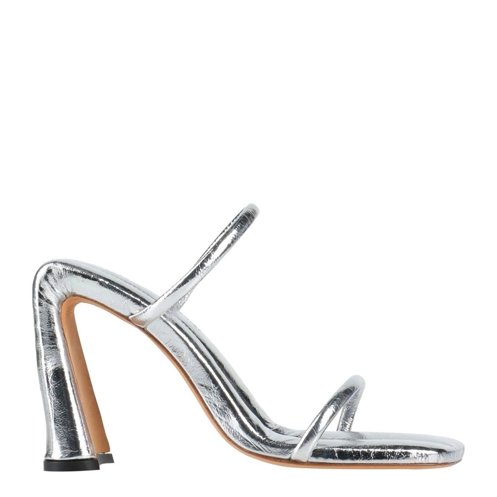 Proenza Schouler Silver Strappy Sandals